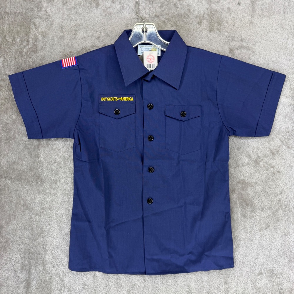 Boy Scouts of America Cub Scout Webelos Shirt Youth Medium Navy Blue NWT 84092